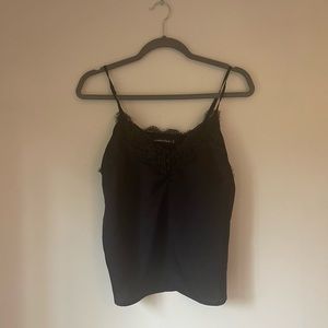 abercrombie & fitch silk black tank